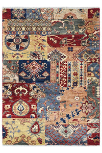 Khorjin Afghan Rug – Majestic Patchwork