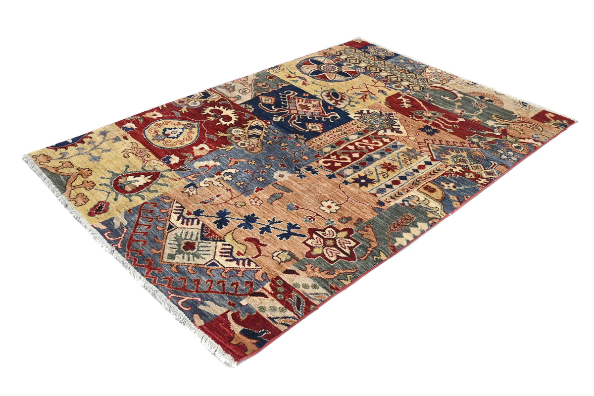Khorjin Afghan Rug – Majestic Patchwork
