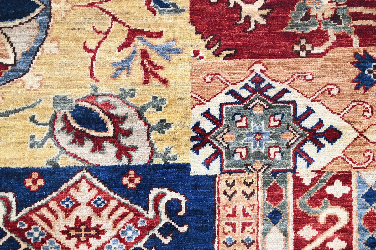 Khorjin Afghan Rug – Majestic Patchwork