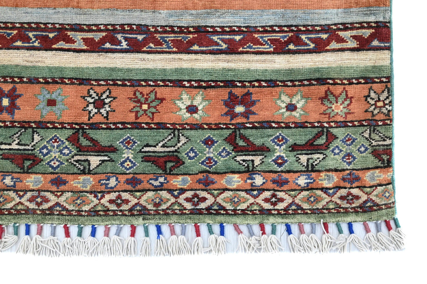 Khorjin Afghan Rug – Meadow Horizon