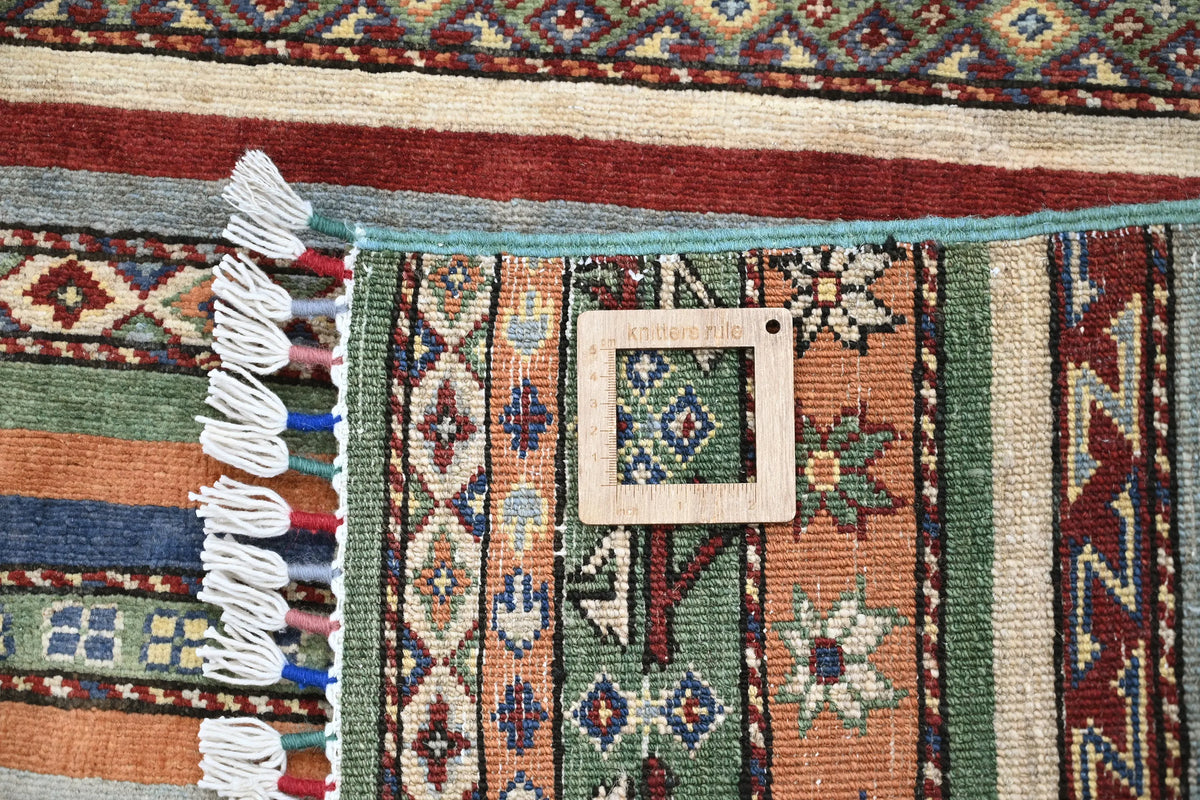 Khorjin Afghan Rug – Meadow Horizon