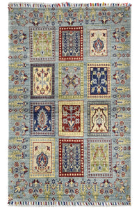 Khorjin Afghan Rug – Celeste Mosaic