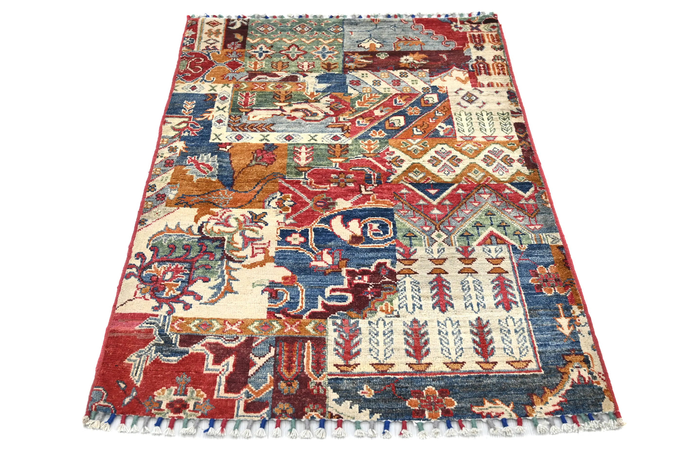 Khorjin Afghan Rug – Elegant Collage