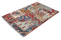 Khorjin Afghan Rug – Elegant Collage