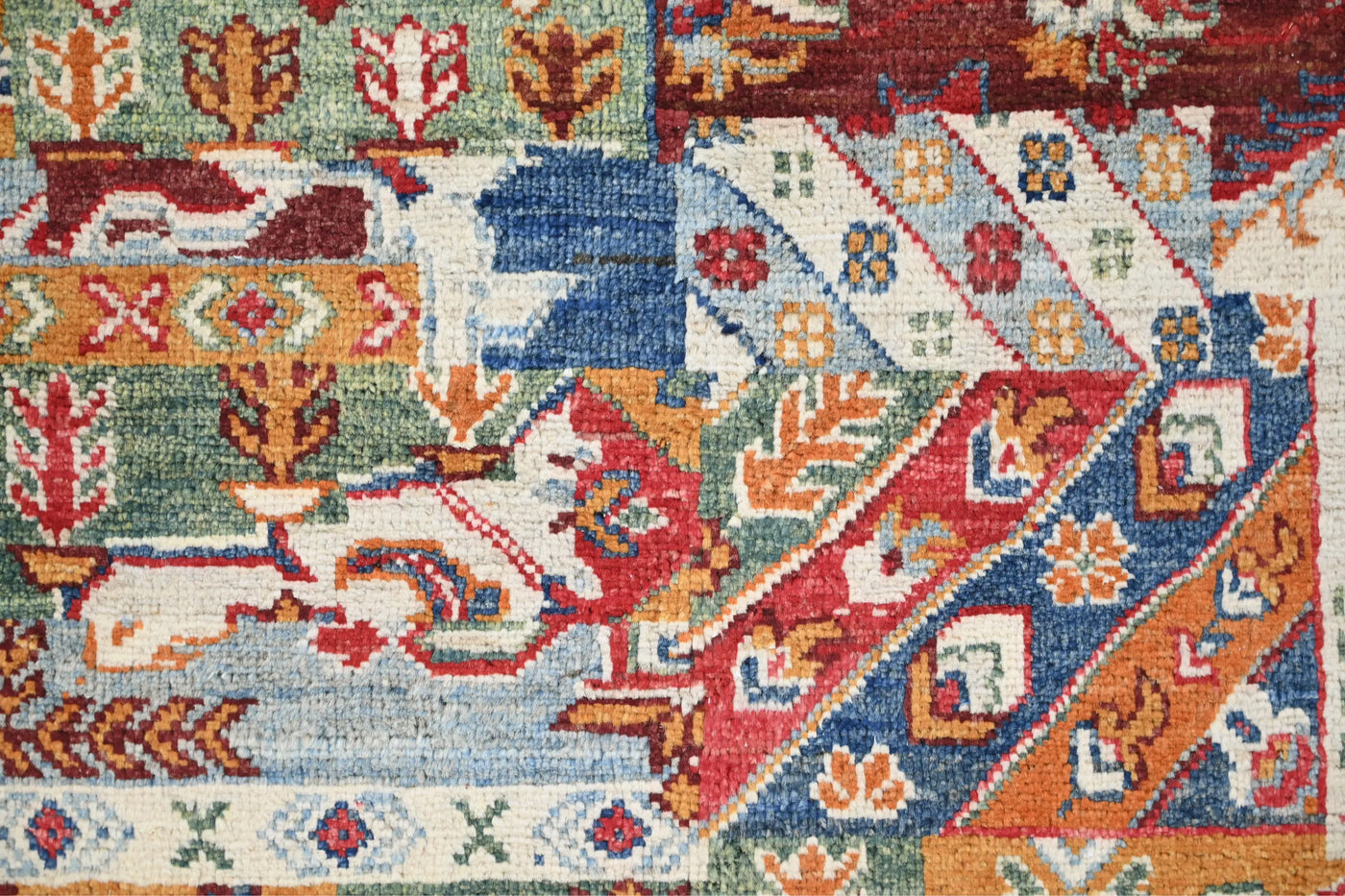 Khorjin Afghan Rug – Elegant Collage
