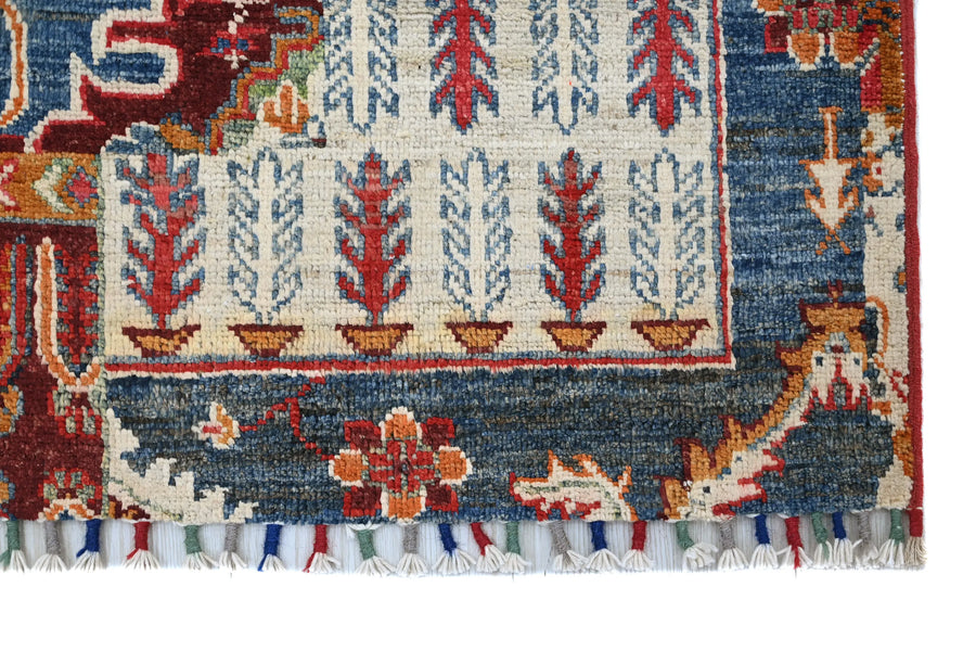 Khorjin Afghan Rug – Elegant Collage