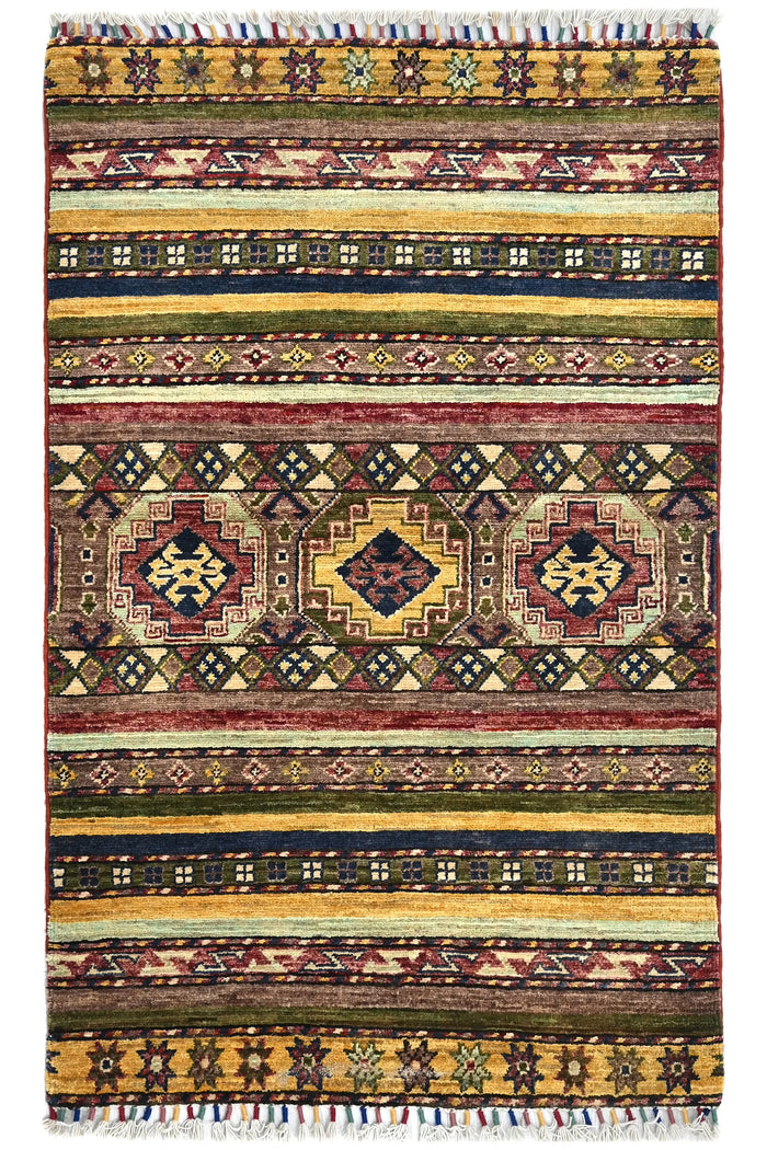 Khorjin Afghan Rug – Amber Horizon