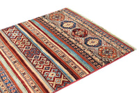 Khorjin Afghan Rug – Crimson Horizon