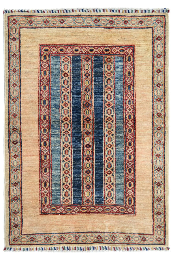 Khorjin Afghan Rug – Indigo Vista