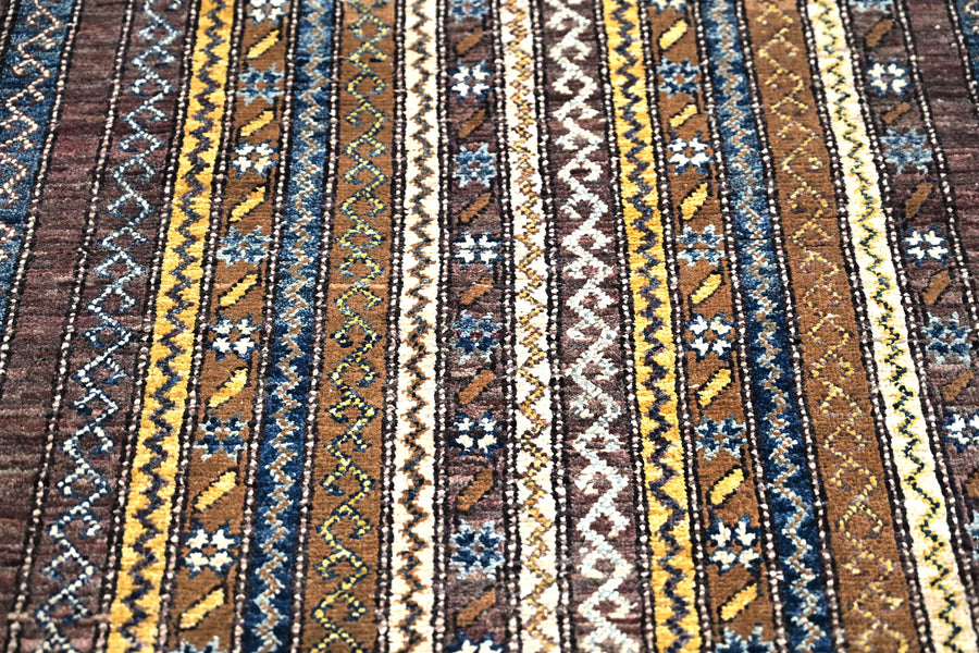 Khorjin Afghan Rug – Ochre Pillar
