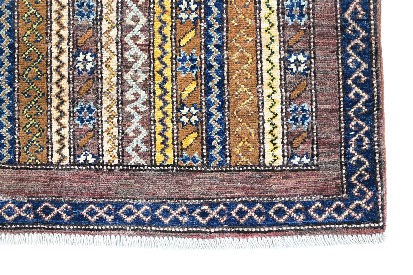 Khorjin Afghan Rug – Ochre Pillar
