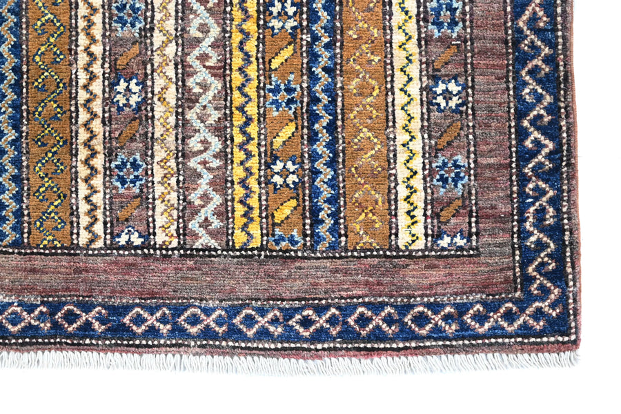Khorjin Afghan Rug – Ochre Pillar