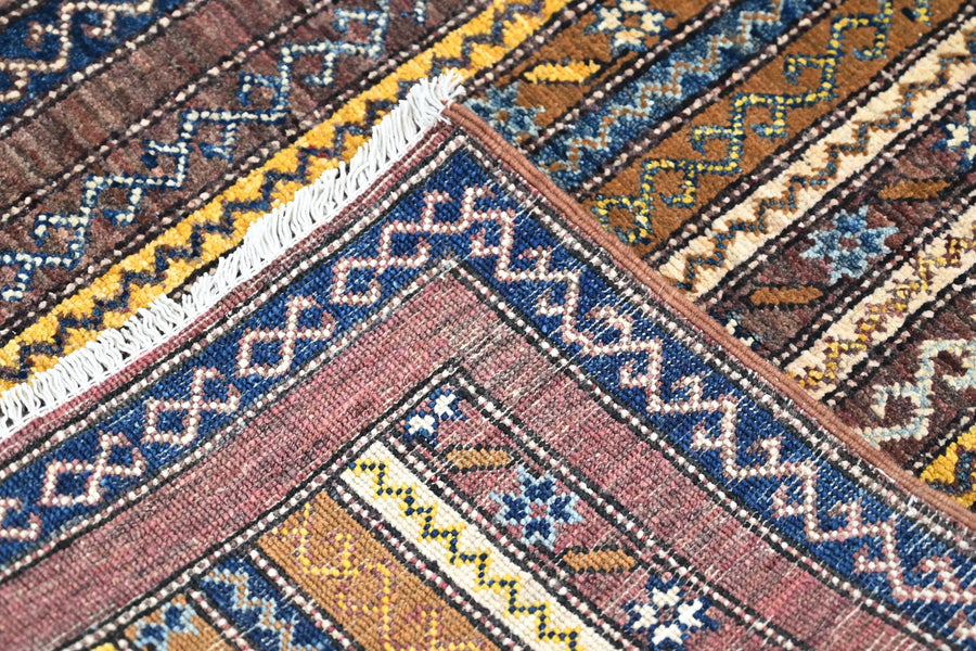 Khorjin Afghan Rug – Ochre Pillar