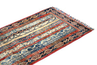 Khorjin Afghan Rug – Cerulean Pillar