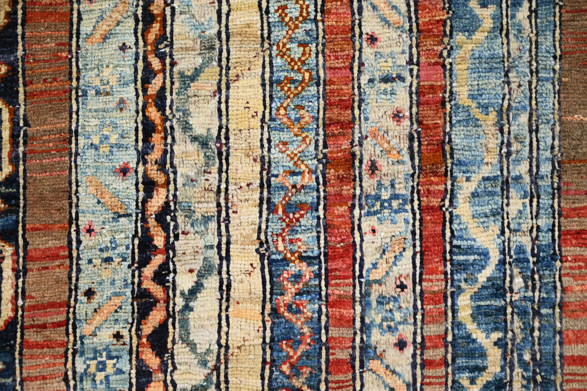 Khorjin Afghan Runner Rug – Cerulean Pillar