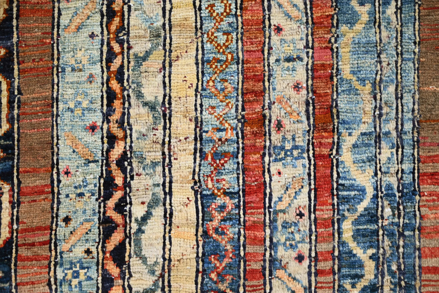 Khorjin Afghan Rug – Cerulean Pillar