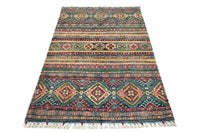 Khorjin Afghan Rug – Verdant Horizon