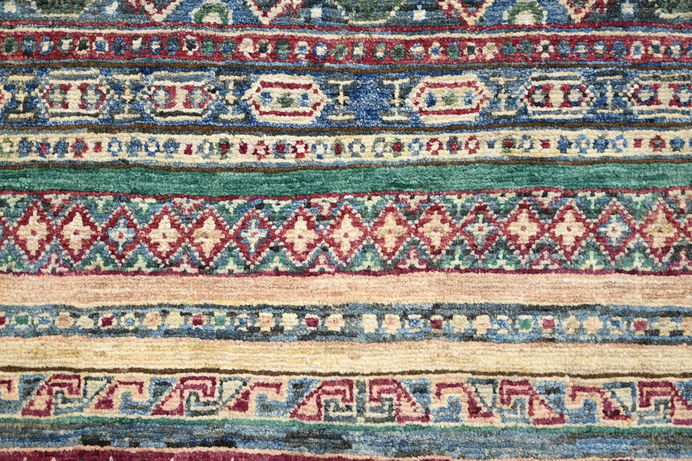 Khorjin Afghan Rug – Verdant Horizon