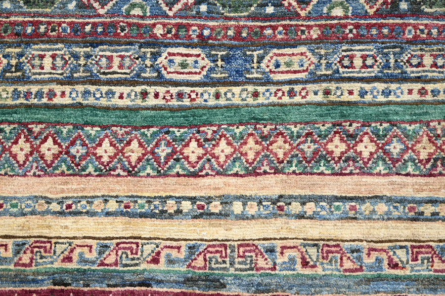 Khorjin Afghan Rug – Verdant Horizon