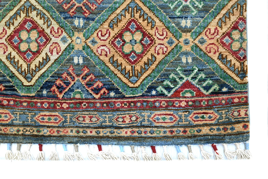 Khorjin Afghan Rug – Verdant Horizon