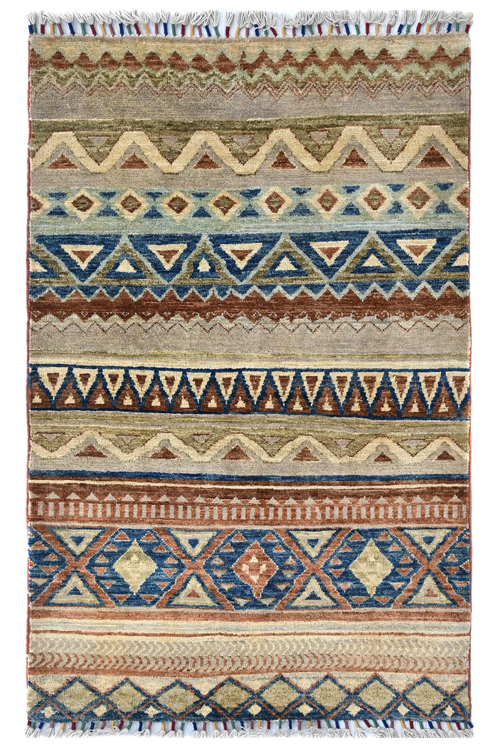 Khorjin Afghan Rug – Earth & Sky Horizon