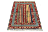 Khorjin Afghan Rug – Azure Vista
