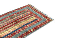 Khorjin Afghan Rug – Azure Vista