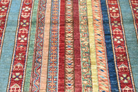 Khorjin Afghan Rug – Azure Vista