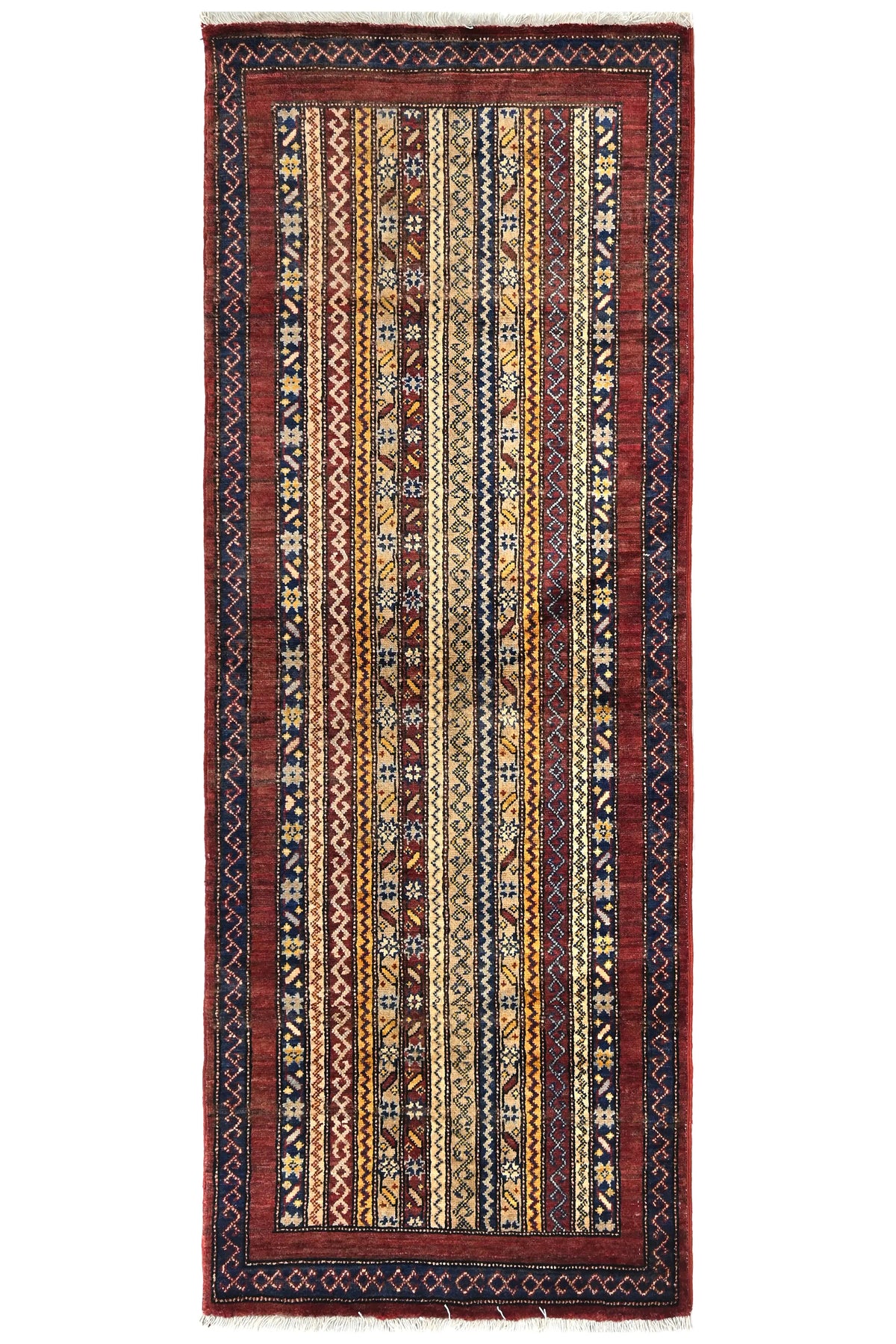 Khorjin Afghan Rug – Saffron Pillar