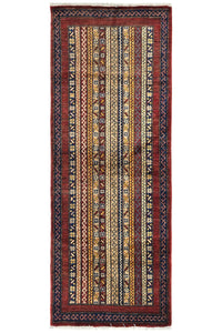 Khorjin Afghan Rug – Saffron Pillar