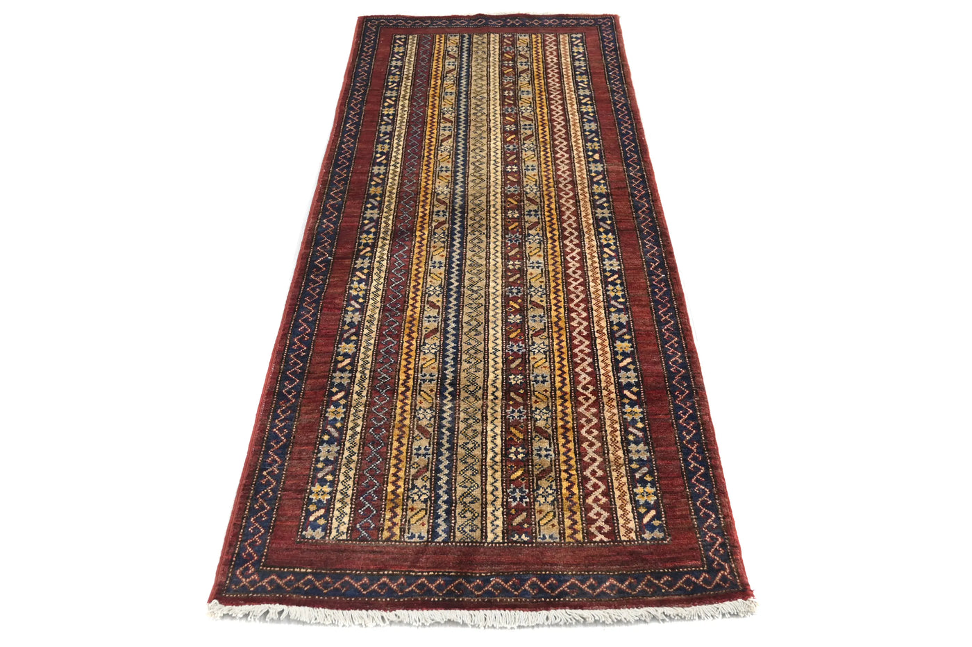 Khorjin Afghan Rug – Saffron Pillar
