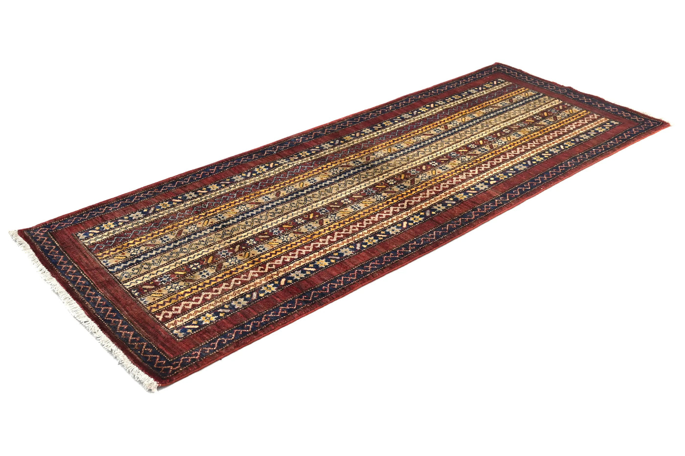Khorjin Afghan Rug – Saffron Pillar