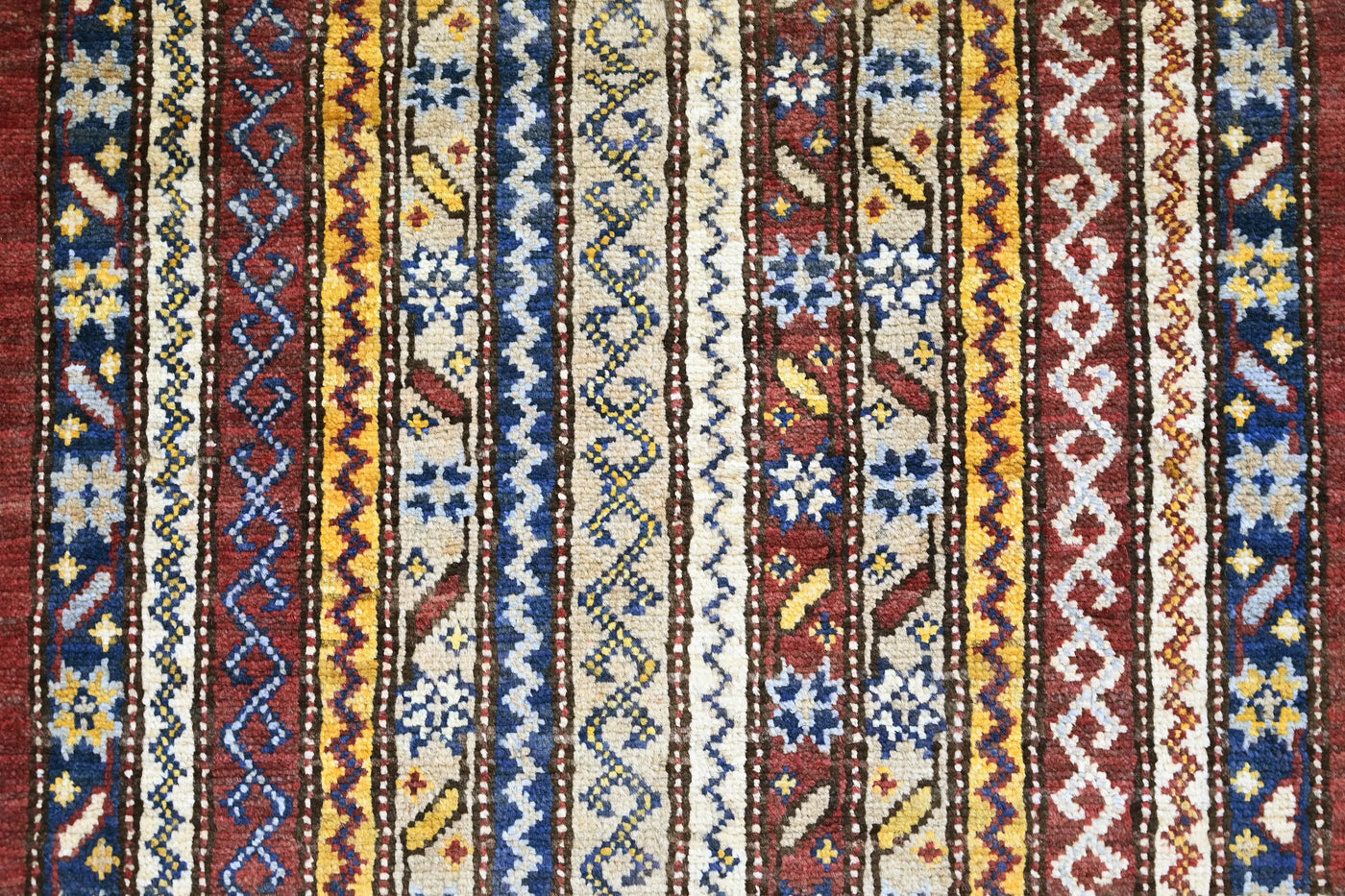 Khorjin Afghan Rug – Saffron Pillar