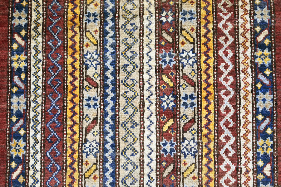 Khorjin Afghan Rug – Saffron Pillar