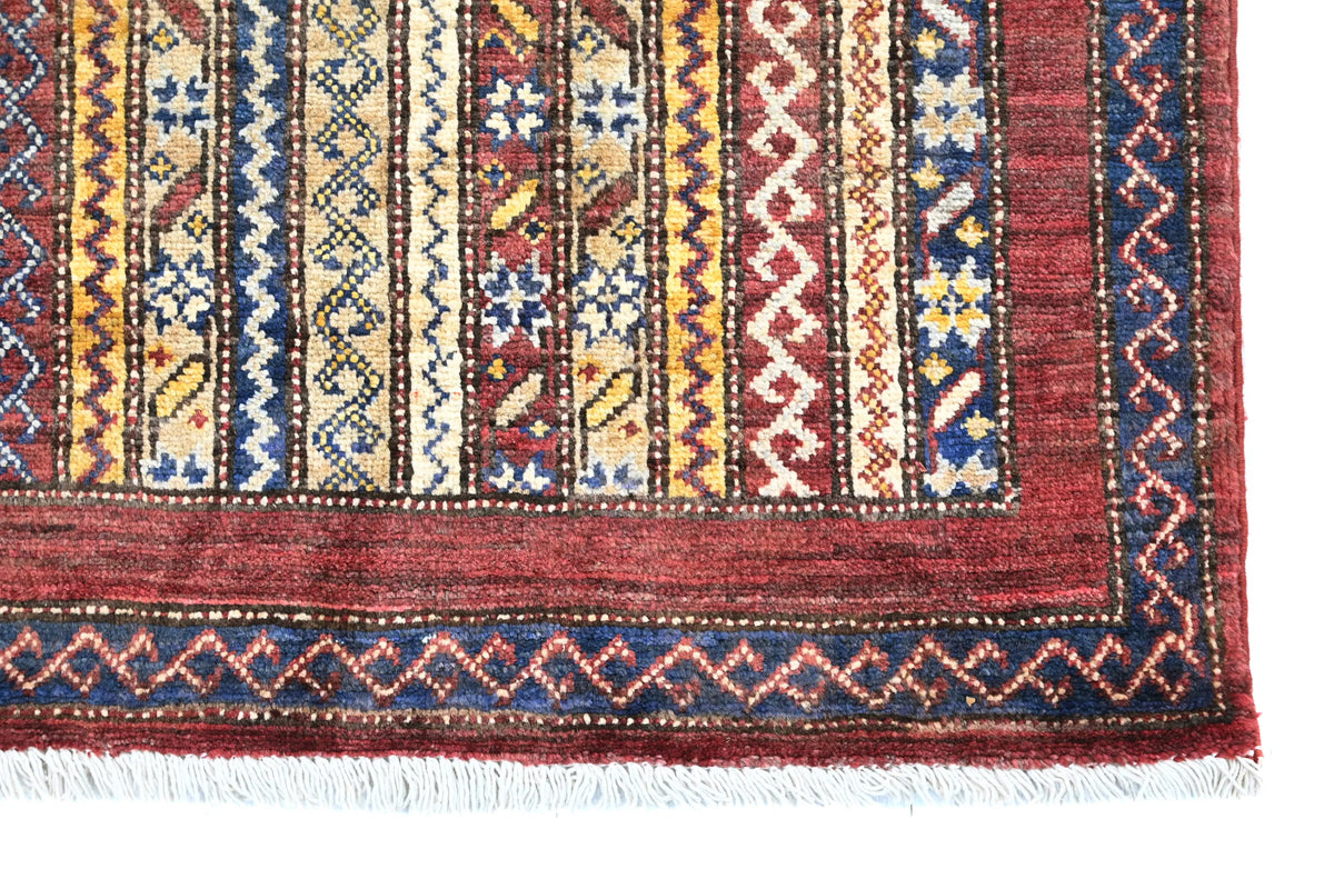 Khorjin Afghan Rug – Saffron Pillar