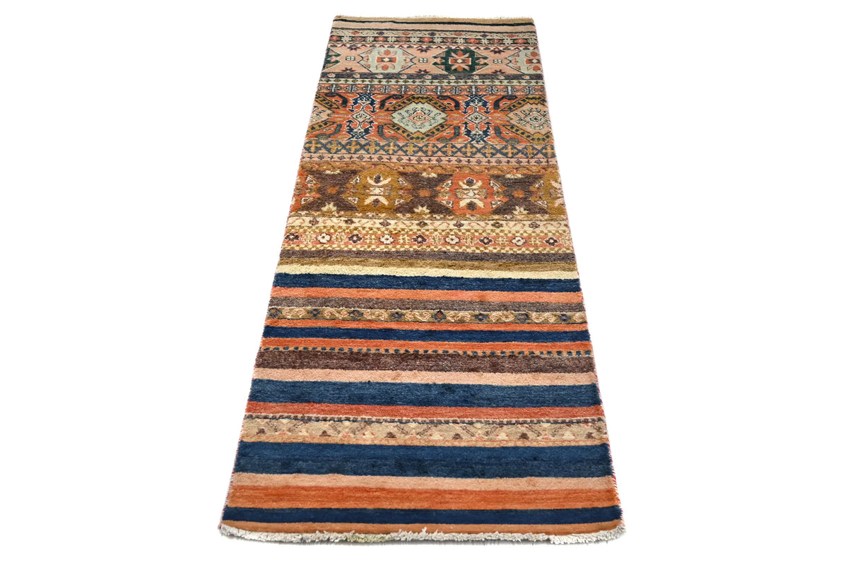 Khorjin Afghan Runner Rug – Terracotta Mosaic