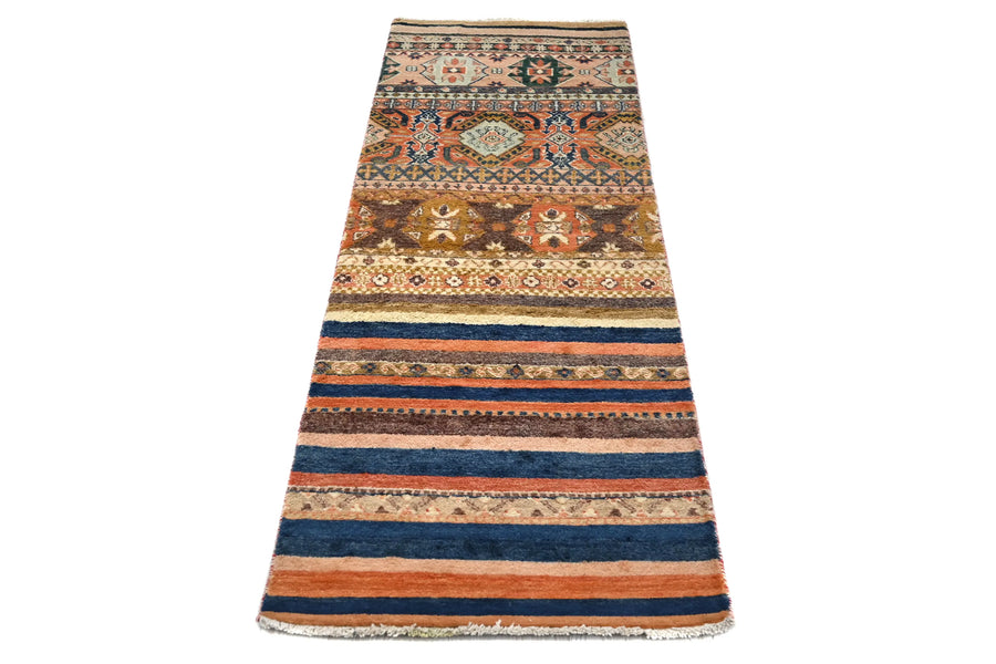 Khorjin Afghan Rug – Terracotta Mosaic