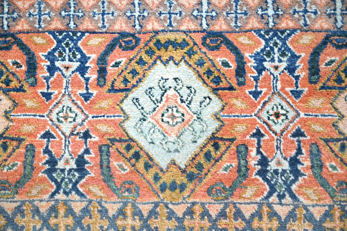 Khorjin Afghan Runner Rug – Terracotta Mosaic