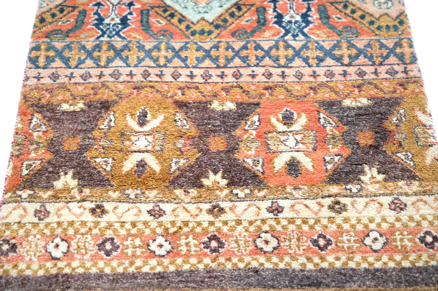 Khorjin Afghan Runner Rug – Terracotta Mosaic