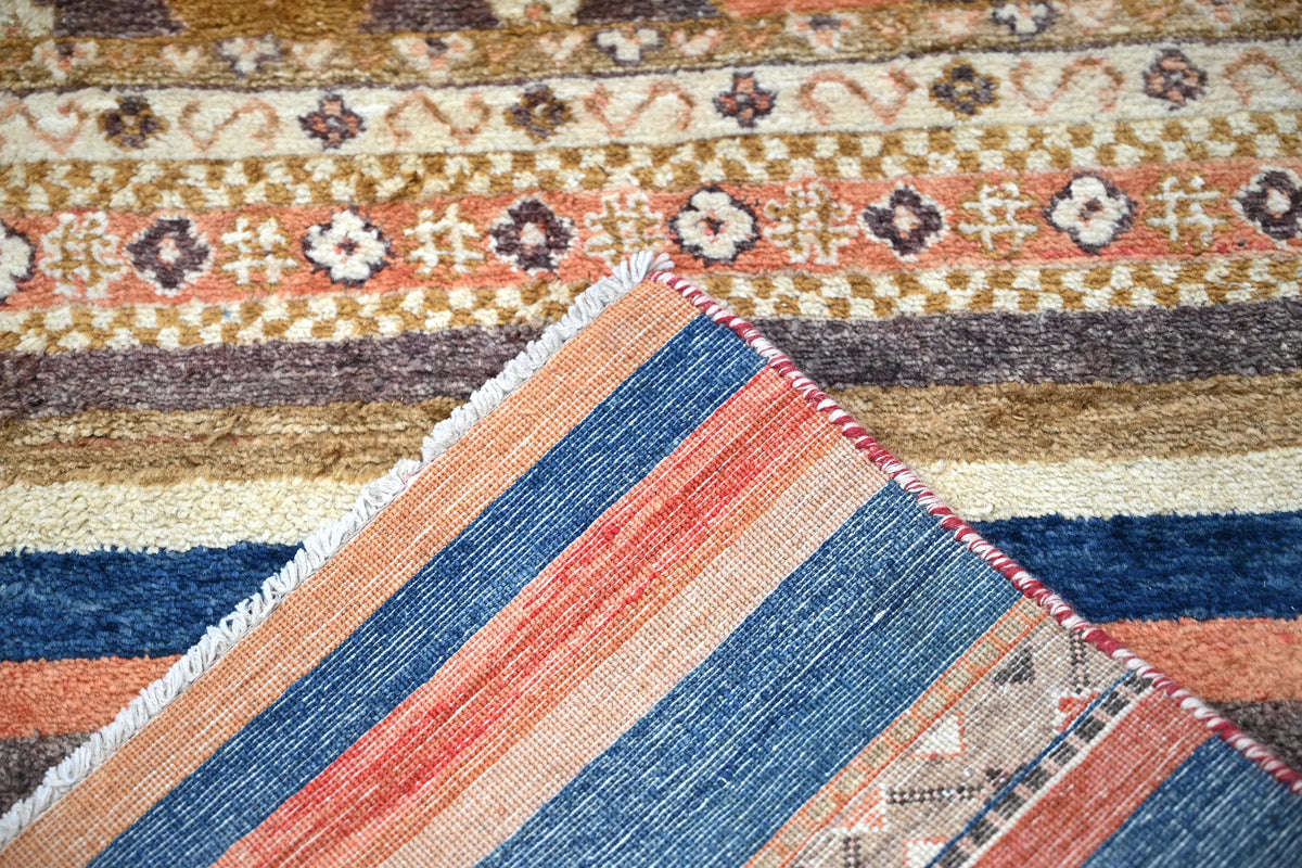 Khorjin Afghan Runner Rug – Terracotta Mosaic
