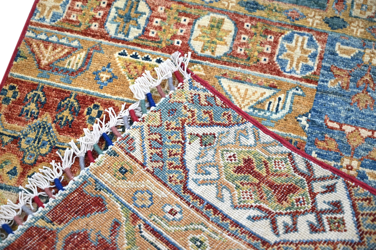 Khorjin Afghan Runner Rug – Heritage Grid