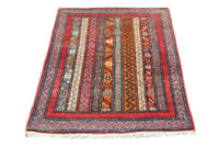 Khorjin Afghan Rug – Terracotta Pillar