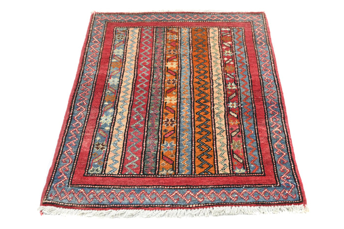 Khorjin Afghan Rug – Terracotta Pillar