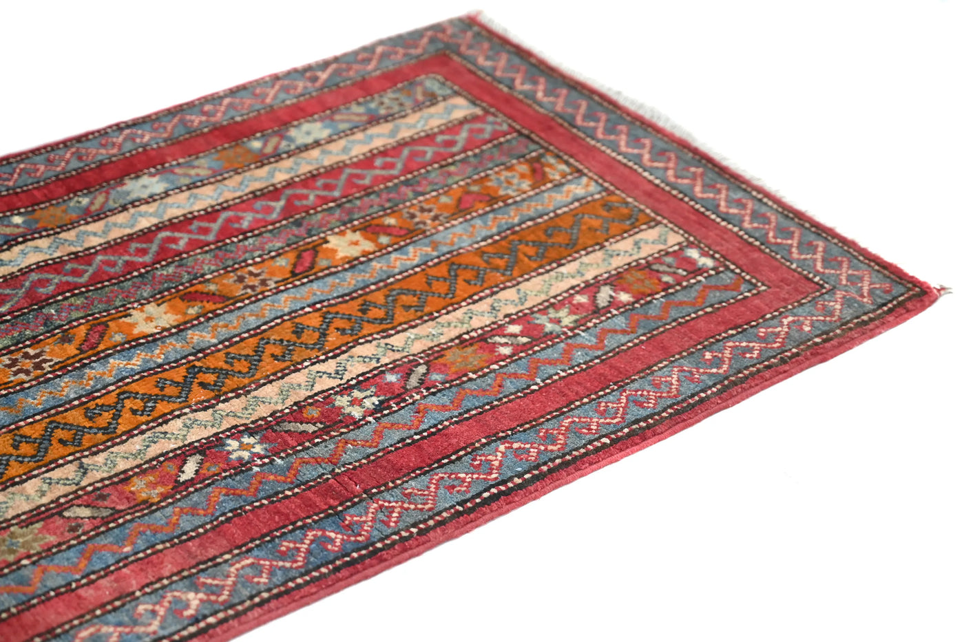 Khorjin Afghan Rug – Terracotta Pillar