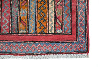 Khorjin Afghan Rug – Terracotta Pillar