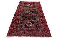 Vintage Baluchi Rug – Obsidian Triptych