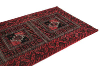 Vintage Baluchi Rug – Obsidian Triptych