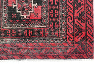 Vintage Baluchi Rug – Obsidian Triptych
