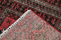 Vintage Baluchi Rug – Obsidian Triptych