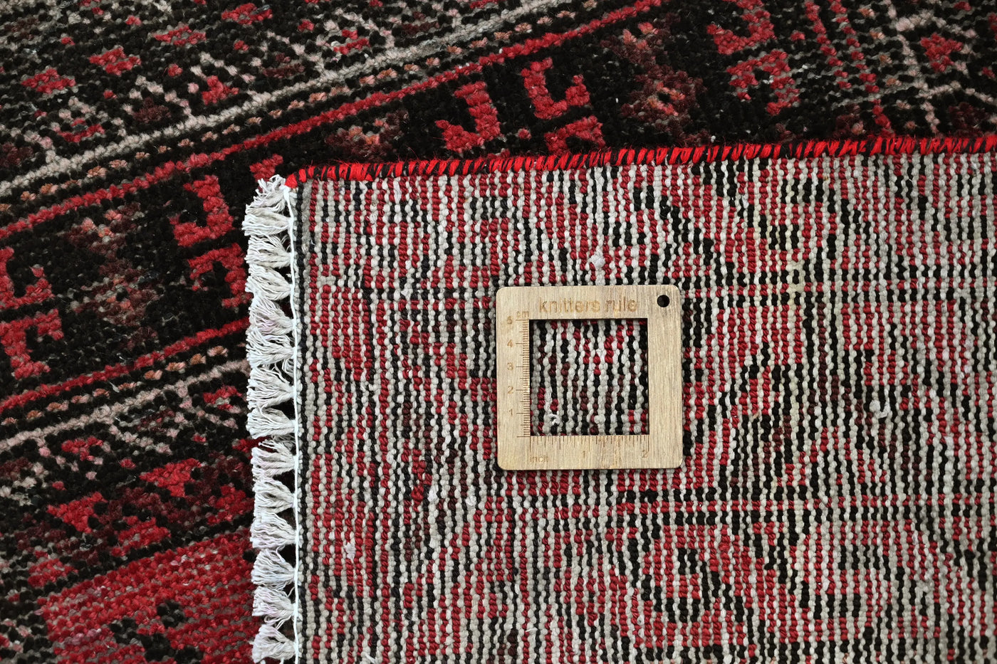 Vintage Baluchi Rug – Obsidian Triptych